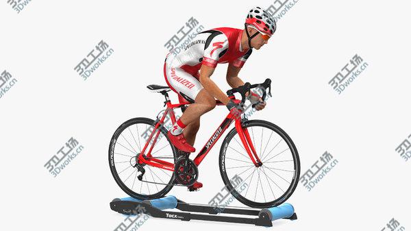 images/goods_img/20210312/3D model Bicyclist Riding Tacx Galaxia Advanced Roller Trainer/2.jpg